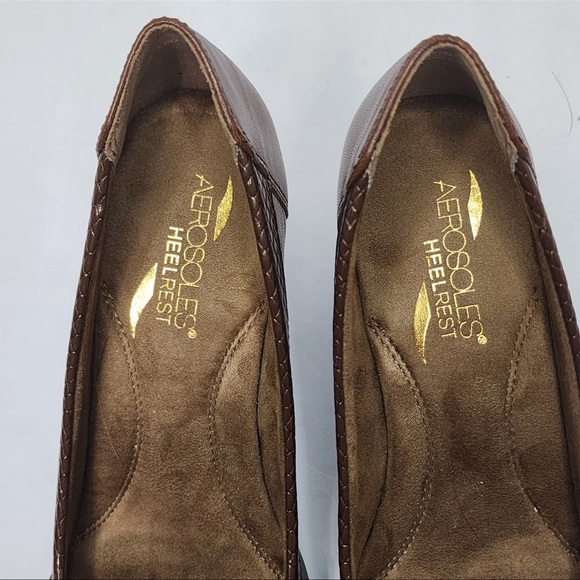 Aerosoles Heel Rest / Brown Leather 007 - Picture 5 of 11